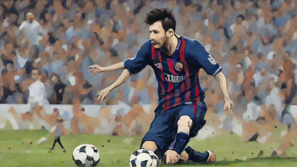 Ilustración editorial sobre deportes: La pérdida de un padre: reflexiones sobre la vida y carrera de Lionel Messi