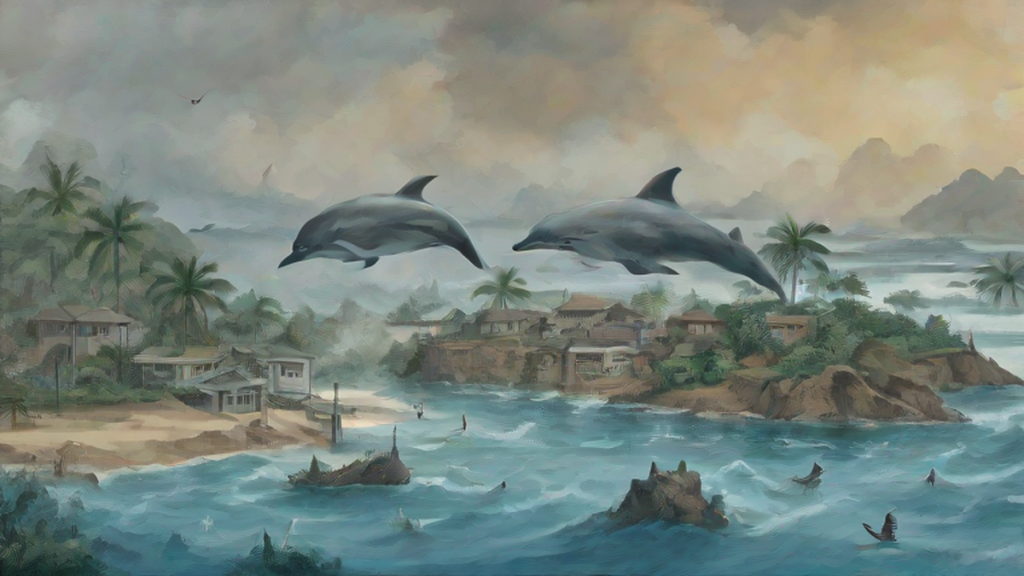 Ilustración editorial sobre medio ambiente: China activa la alerta máxima y evacúa a un millón de personas ante la llegada del tifón Dolphin
