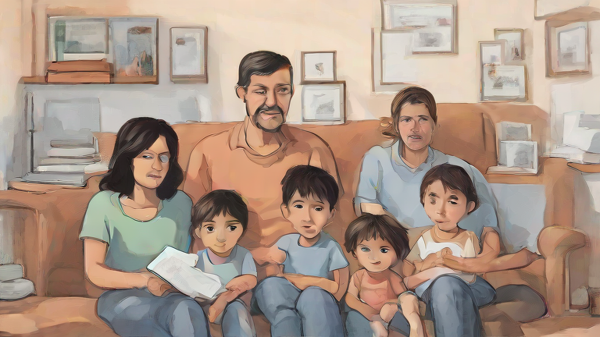 Ilustración editorial sobre sociedad: Una familia mendocina necesitó $1.6 millones para no ser pobre en agosto
