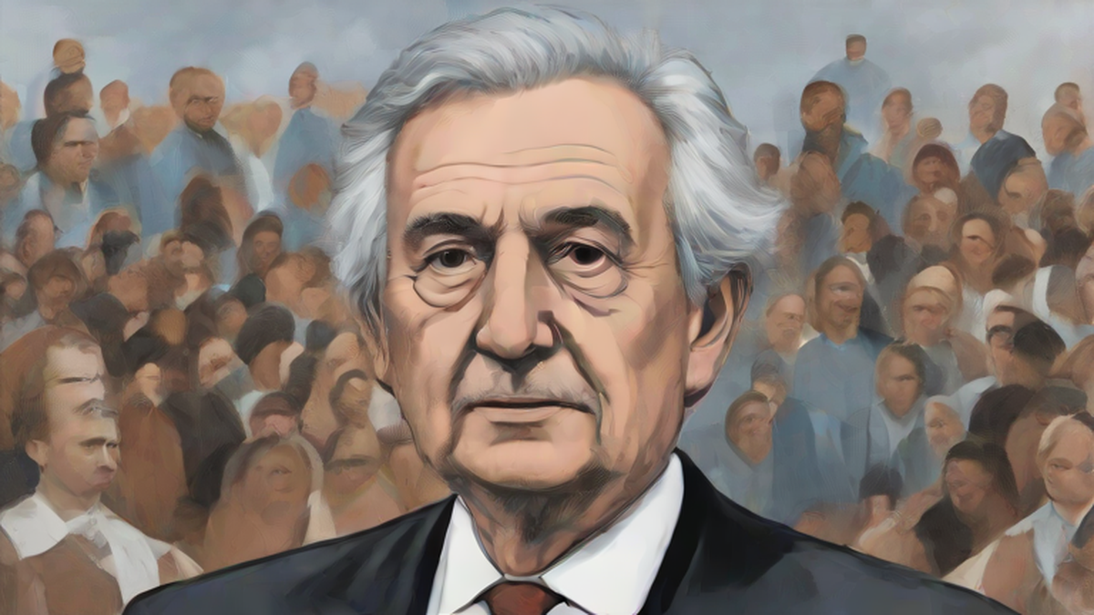 Ilustración editorial sobre política: Alberto Iribarne, exministro de Kirchner, falleció a los 76 años