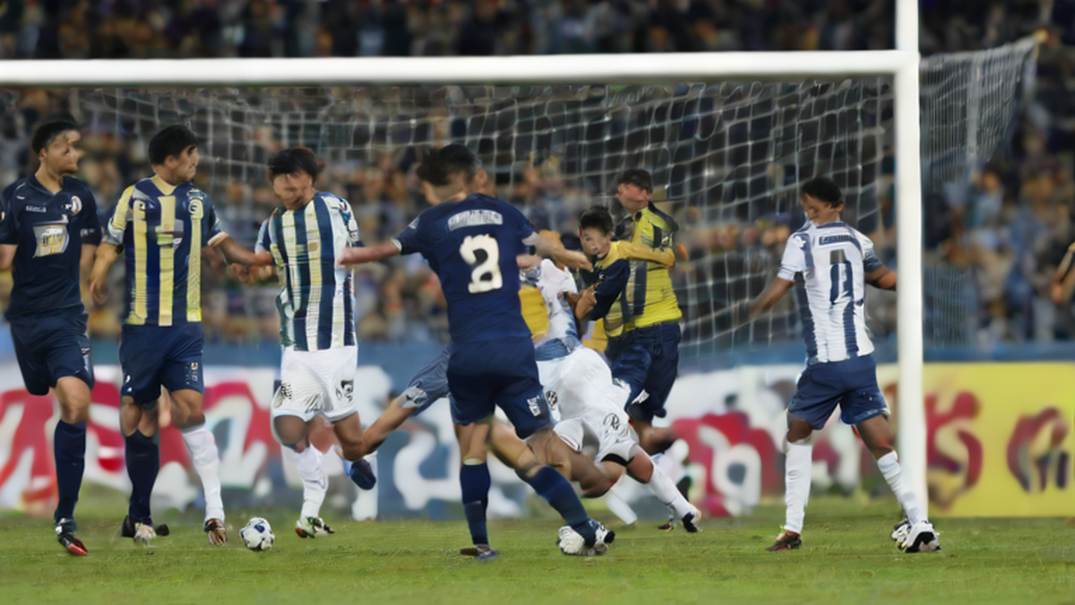 Ilustración editorial sobre deportes: Gimnasia (M) rescató un valioso empate ante Boca en Mendoza